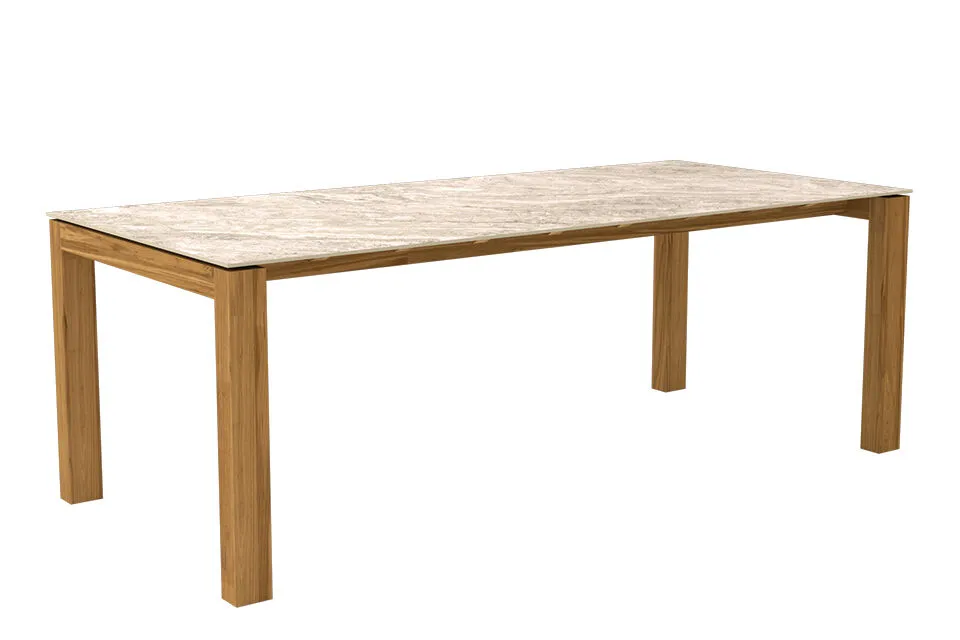 Passion Grills | Buitenkeuken Module Milano | Flying Tuintafel 220 x 100 cm | Albastro Cream