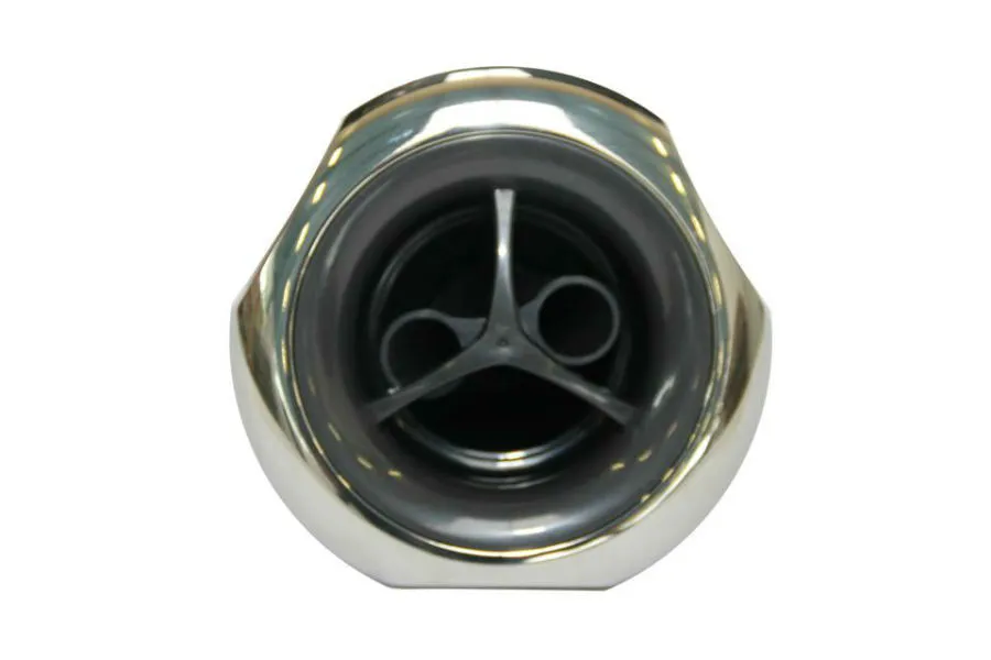 Rising Dragon | 5 5/8 Power Jet, Twin Roto, Thread-In, 3-Scallop, Chrome-DSG"