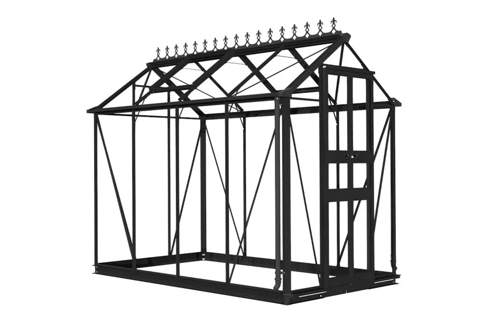 Royal Well | Tuinkas Birdlip 84 | Veiligheidsglas 3 mm | Zwart