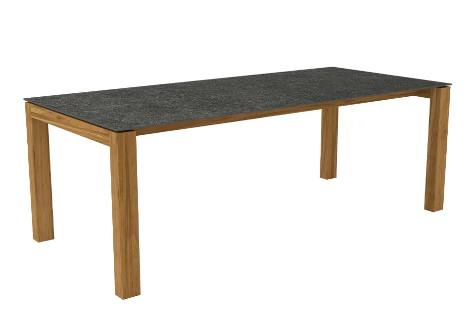 Passion Grills | Buitenkeuken Module Milano | Flying Tuintafel 220 x 100 cm | Belgium Dark Grey