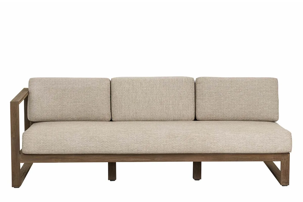 Apple Bee | Loungebank Antigua 3-zits Links | Coastal Teak