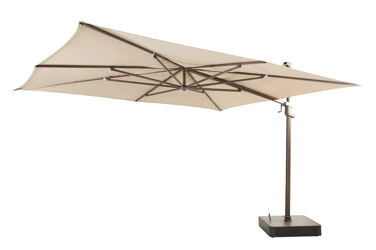 4 Seasons Outdoor | Finca Zweefparasol 400 x 300 cm | Wenge Frame Beach