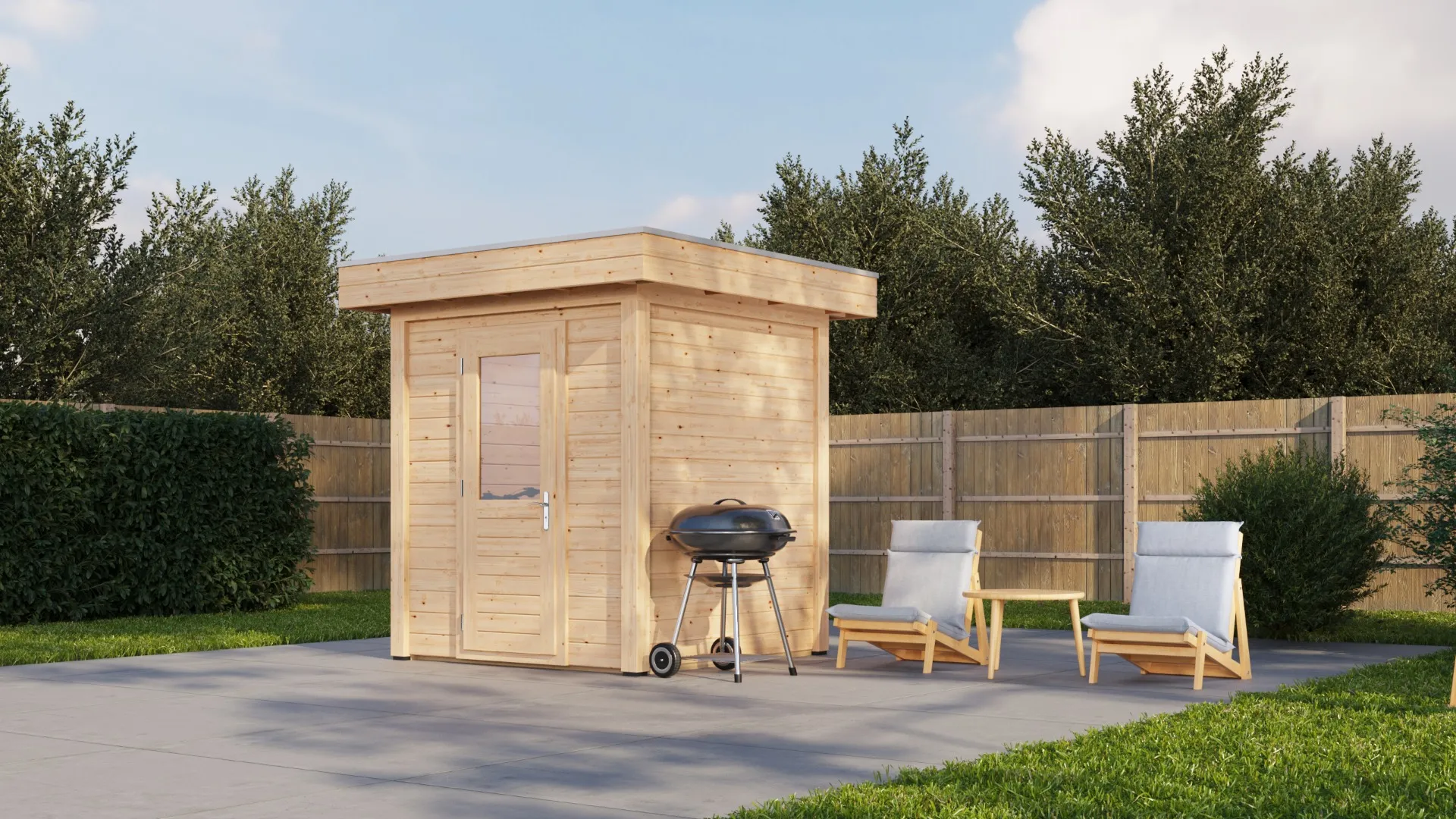Lugarde Select Modern | Tuinhuis Den Haag 200 x 200 | Onbehandeld