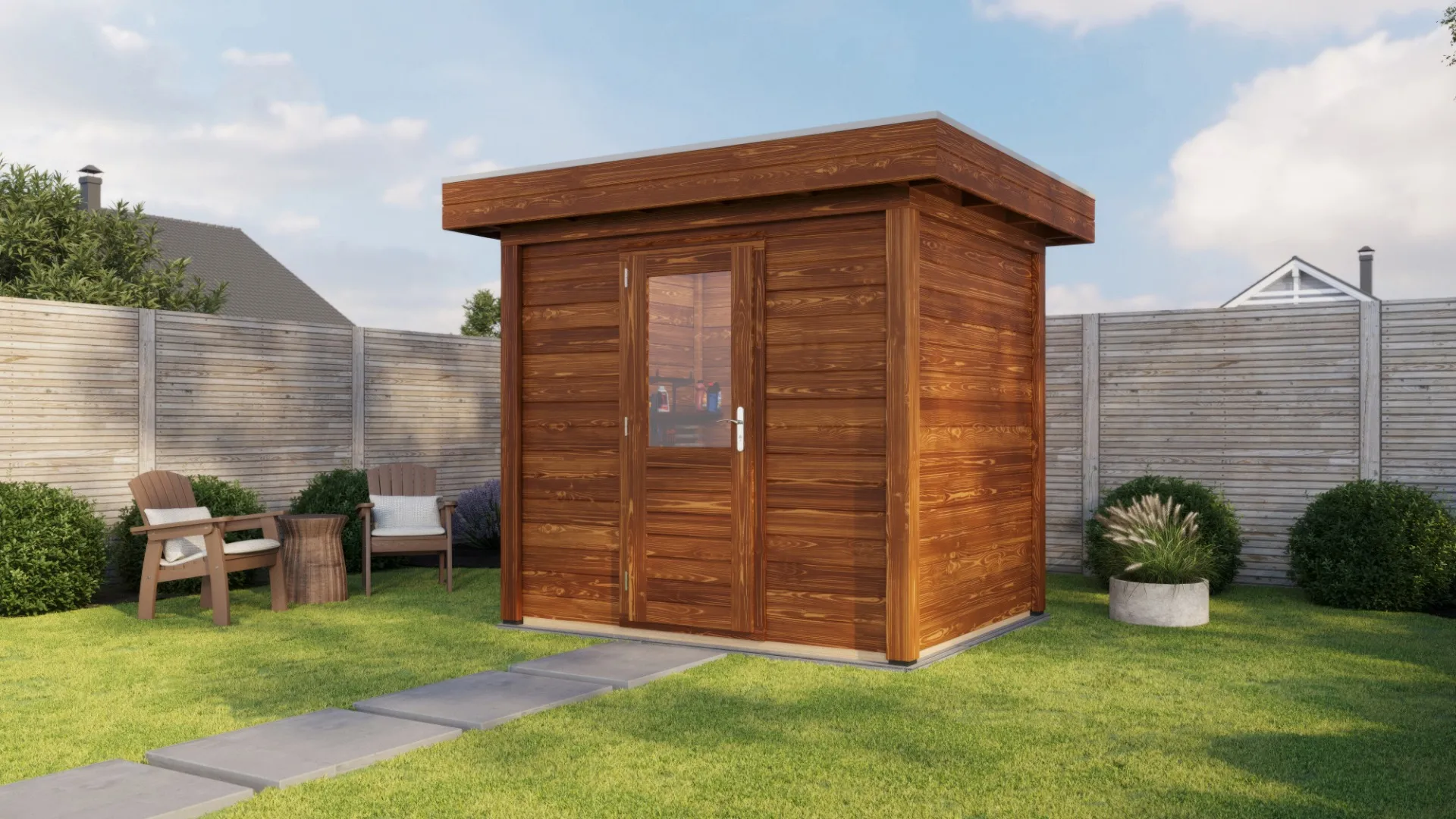 Lugarde Select Modern | Tuinhuis Aalsmeer 250 x 200 | Bruin Geolied