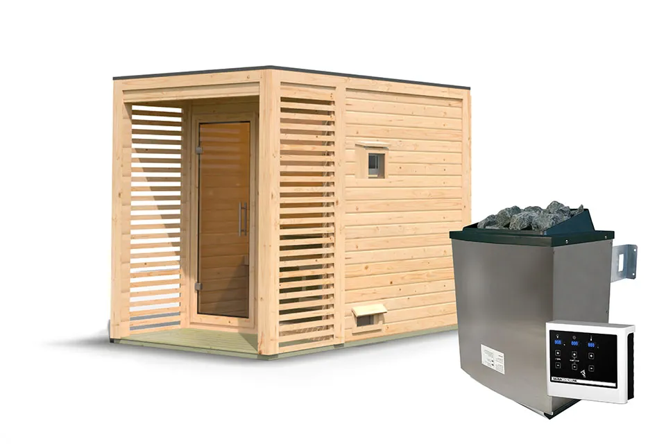 met Saunakachel 9 kW met Externe Bediening