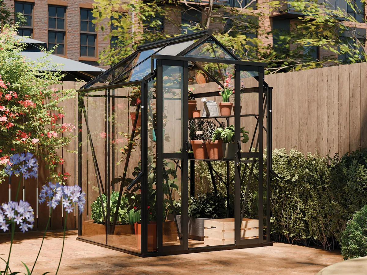 Royal Well | Anne I Tuinkas | Veiligheidsglas 3 mm | Zwart