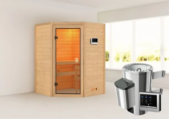 met Saunakachel 3,6 kW met Externe Bediening