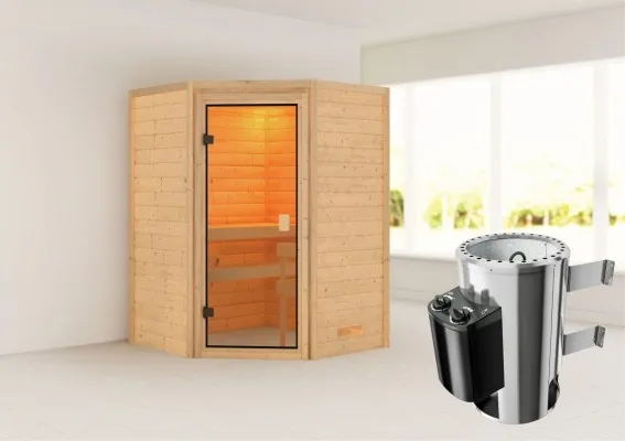 met Saunakachel 3,6 kW | Geïntegreerde Bediening
