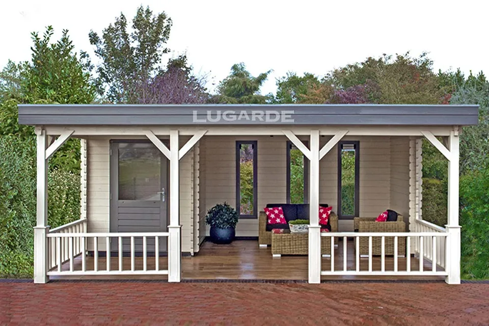 Lugarde | Maatwerk blokhut met overkapping B31