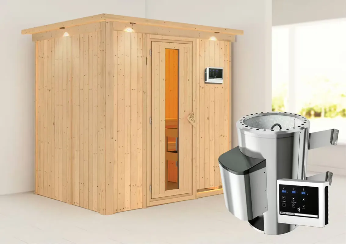 met Saunakachel 3,6 kW met Externe Bediening