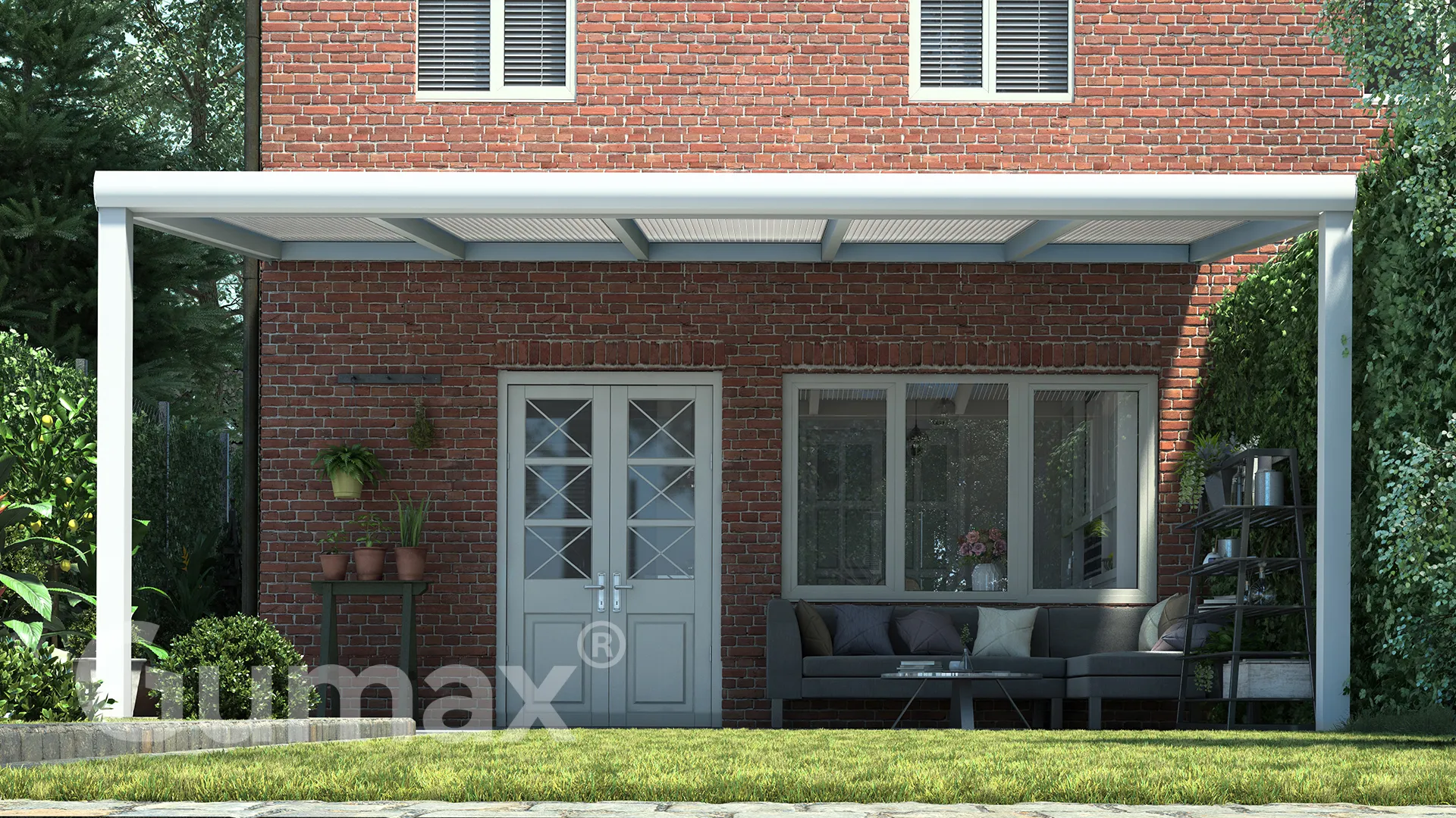 Tuinmaximaal | Poly Line Veranda Modern Mat Wit
