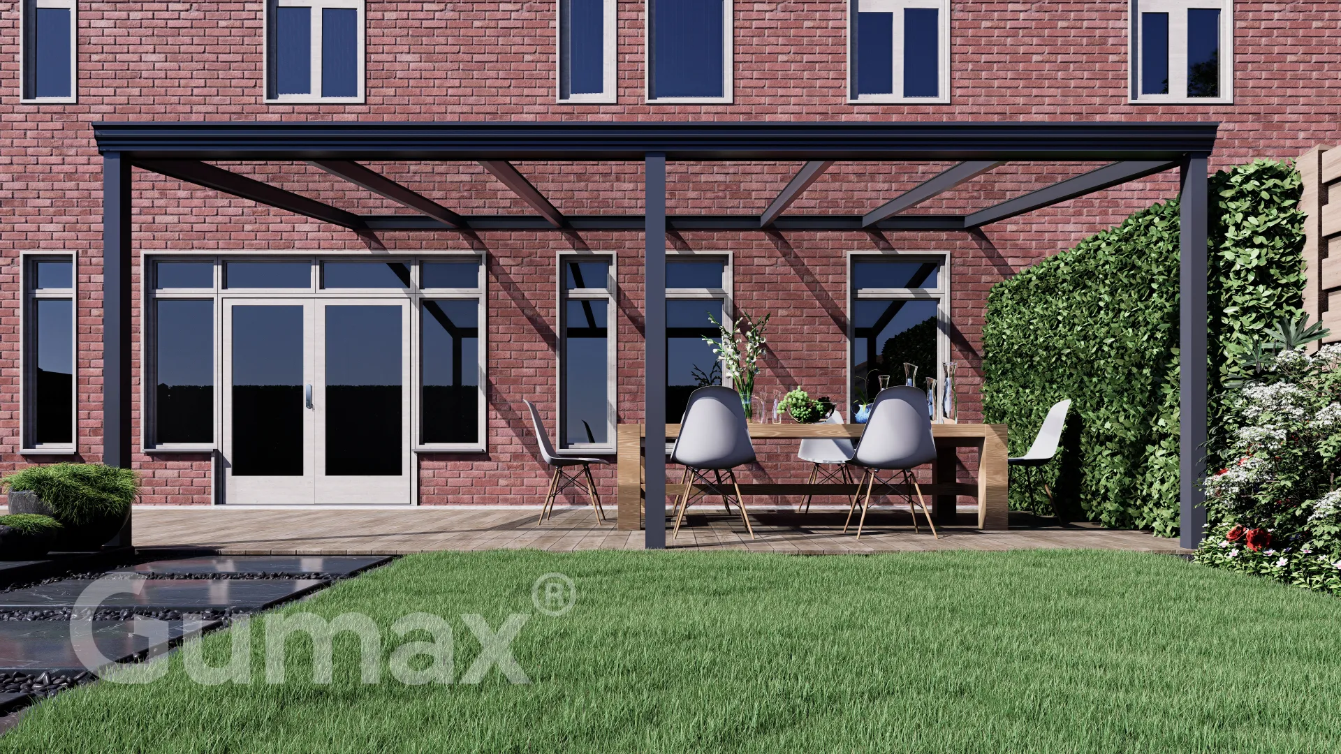 Tuinmaximaal | Glass Line Veranda Klassiek Mat Antraciet