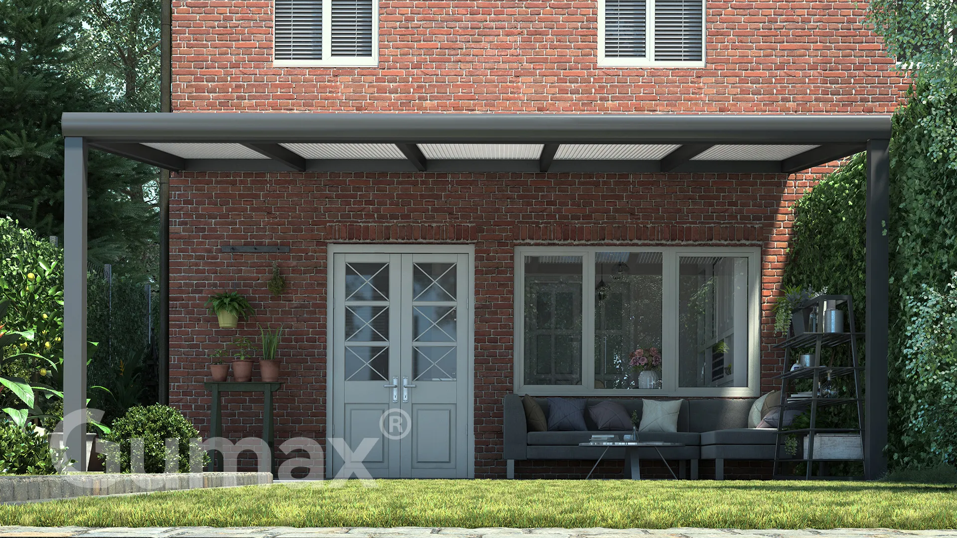 Tuinmaximaal | Poly Line Veranda Modern Mat Antraciet