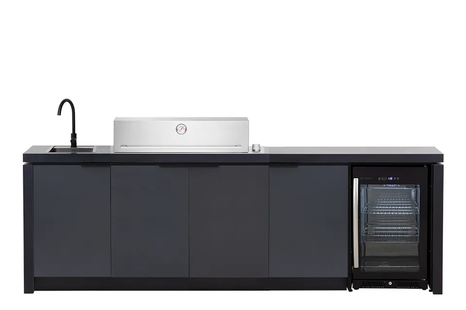 Beefeater | Buitenkeuken module Cabinex voor Signature 6-burner Standard Pack c/w Proline Roaster BBQ & Cabinex Fridge
