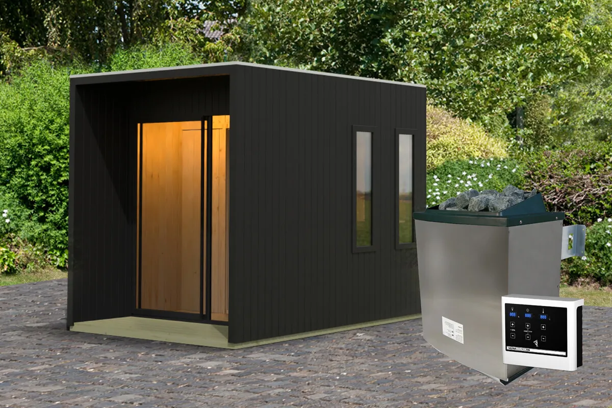 met Saunakachel 9 kW met Externe Bediening
