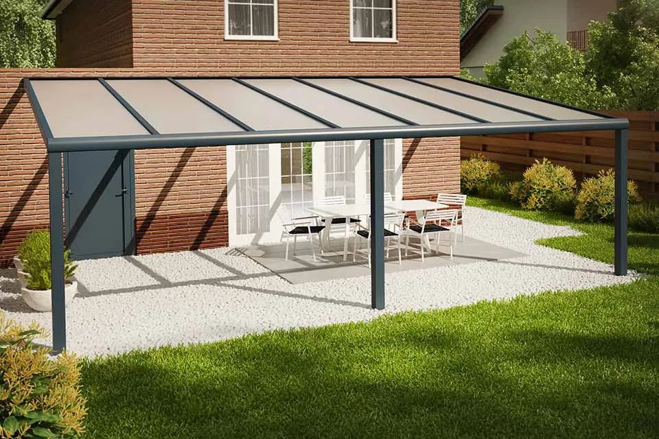 Fonteyn | Veranda Comfortline met Glas 706 x 300 | RAL7016