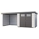 Telluria | Tuinhuis Classico 2724 met Overkapping Lounge Small | Links | Wit