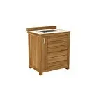 Passion Grills | Buitenkeuken Module Milano | Kast met Wasbak | Albastro Cream