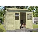 Outdoor Life Products | Tuinhuis Nadia 275 x 230 | Olijfgroen Geïmpregneerd