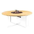 Cosi | Cosiloft 120 Round | White Frame | Teak Top