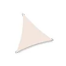 Platinum | Dreamsail Waterproof Schaduwdoek Driehoek 500 x 500 x 500 cm | Cream