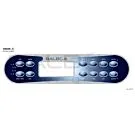 Balboa | Top Side Panel ML900 - Jets 1, Jets 2, Jets 3, Option, Invert, Fiber, Light, Blower, Time, Mode/Prog, Cool, Warm
