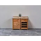 Passion Grills | Buitenkeuken Module Milano | Opstelling 02 | Albastro Cream