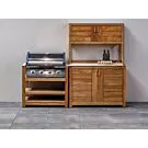 Passion Grills | Buitenkeuken Module Milano | Opstelling 10 | Albastro Cream