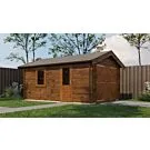 Lugarde Select | Tuinhuis Opheusden met Garagedeur 350 x 500 | Keteldruk Bruin