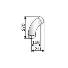 Harvia | Hoekstuk Kachelpijp 90° - Ø115 mm RVS