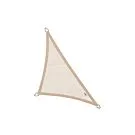 Platinum | Coolfit Schaduwdoek Driehoek 90° 400 x 400 x 570 cm | Sand