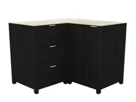 Passion Grills | Buitenkeuken Module Leon | Kast Hoek 3 Lades + Deur
