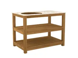 Passion Grills | Buitenkeuken Module Milano | Big Green Egg Tafel | Albastro Cream