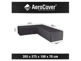AeroCover | Loungesethoes 355 x 275 x 100 x 70(h) | L-vorm Links