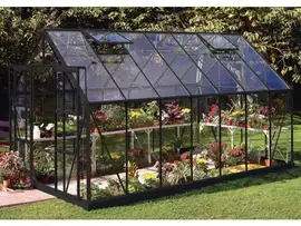Royal Well | Tuinkas Magnum 148 | Veiligheidglas 3 mm | Zwart