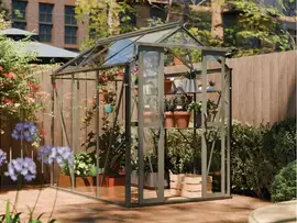 Royal Well | Anne II Tuinkas | Veiligheidsglas 3 mm | Groengrijs