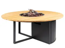 Cosi | Cosiloft 120 Round | Black Frame | Teak Top