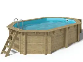Fonteyn | Houten Zwembad 8-Hoekig 490 x 340 x 120 cm