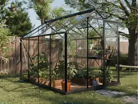 Royal Well | Mary II Tuinkas | Veiligheidsglas 3 mm | Zwart