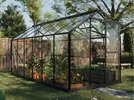 Royal Well | Mary IV Tuinkas | Veiligheidsglas 3 mm | Zwart