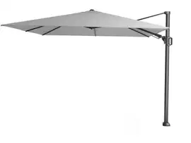 Platinum | Zweefparasol Challenger T² 300 x 300 cm | Lichtgrijs
