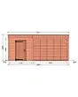 Fonteyn | Tuinhuis met Overkapping Traditioneel 6100 x 3300 | Onbehandelde Douglas Wanden