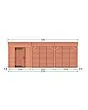 Fonteyn | Tuinhuis met Overkapping Traditioneel 7300 x 3300 | Onbehandelde Douglas Wanden