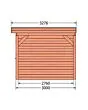 Fonteyn | Tuinhuis met Overkapping Traditioneel 7300 x 3300 | Onbehandelde Douglas Wanden