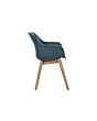 Hartman | Tuinstoel Sophie met Armleuningen Teak | Steel Blue