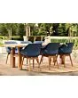 Hartman | Tuinstoel Sophie met Armleuningen Teak | Steel Blue