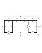 Tuindeco | Overkapping Hamar L | Type 12 | Zwarte Wanden
