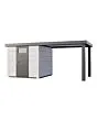 Telluria | Tuinhuis Classico 2424 | 4 Kleuren - met Overkapping Open Lounge (S of L)
