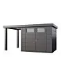 Telluria | Tuinhuis Classico 2724 met Overkapping Open Lounge Small | Links | Antraciet