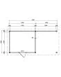 Fonteyn | Tuinhuis Coco met Overkapping 550 x 250 Exclusief